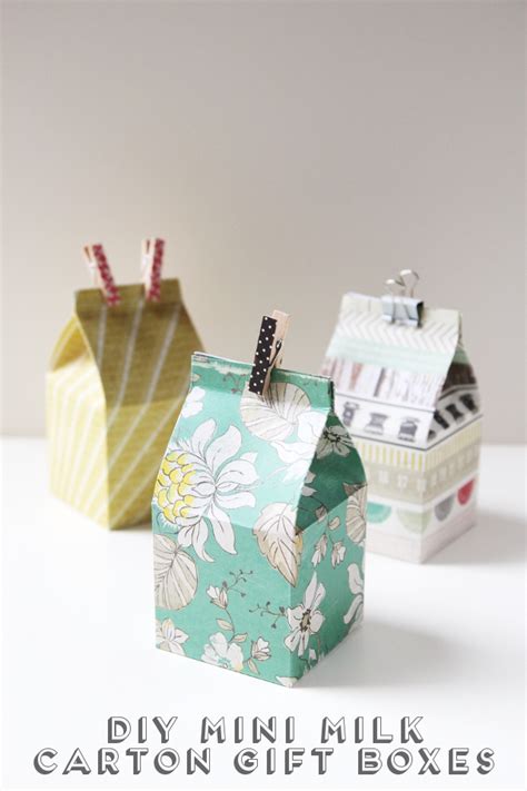 make a business card holder from a milk carton|diy milk carton gifts.